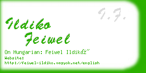 ildiko feiwel business card